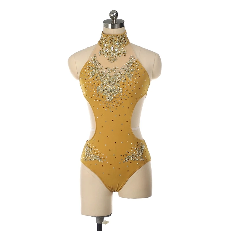2024 new design Glitter stone Pole dance costume