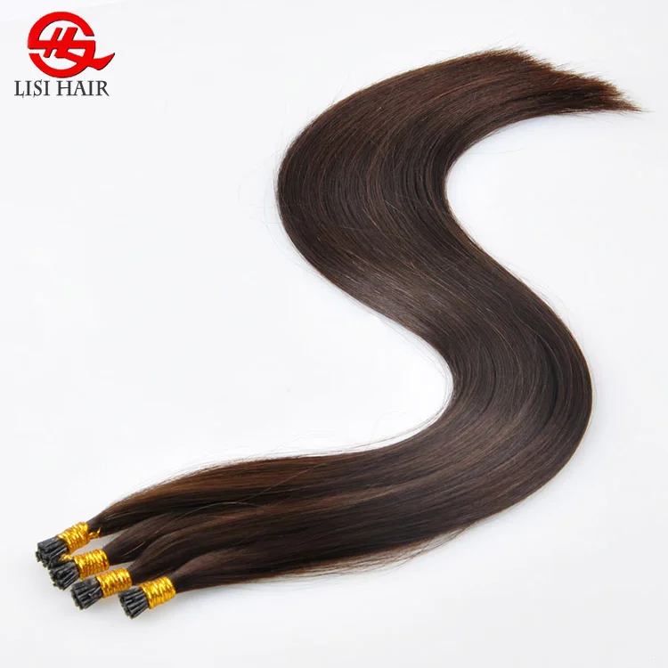 
New Design Top Sell Remy Unprocessed Raw Keratin Bonds Double Drawn Russian I Tip Hair Extensions 
