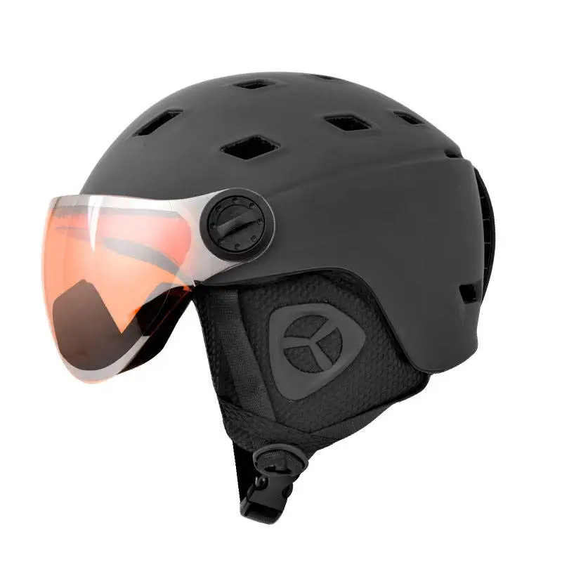 Fashion New Product 16-hole Breathable Adult Ski Helmet Lined With Velvet And Pc Shell High Quality Skateboard Snow Ski Helmet