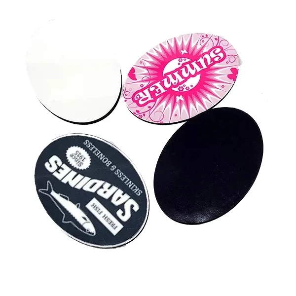 Customized wood sublimation blanks business card round square shape sublimation mdf fridge magnets