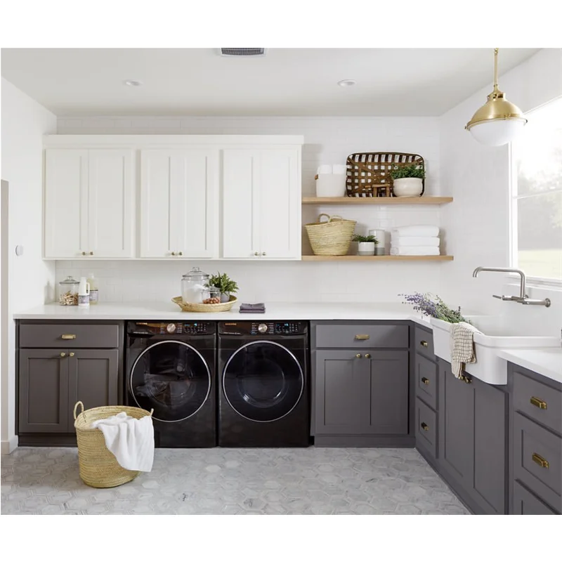 Factory High Quality Multi-functional Modern Freestanding Customized Bathroom Laundry Cabinet