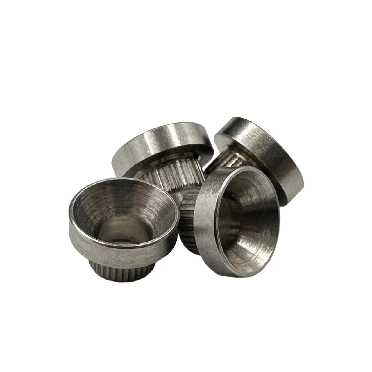 High Quality M5 Stainless Steel Tapered Washers for Rock Climbing CNC Machined Countersunk and Knurled Climbing Knobs
