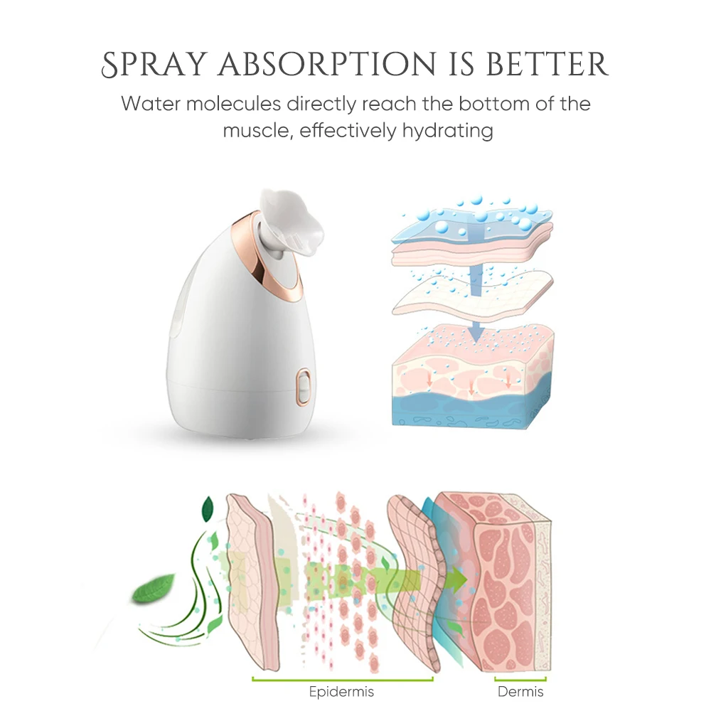 Sprayer Face Humidifier Professional High Quality Home Use Cheap Nano Ionic Facial Steamer for Skin Moisturizing