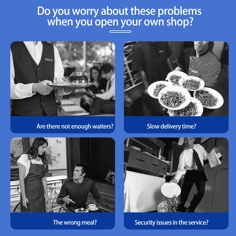 High quality automatic robot waiter delivery robot automatic driving hotel restaurant coffee shop intelligent service robot