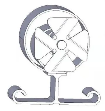 Eco-friendly wood fireplace fan low noise  high speed mini stove fan