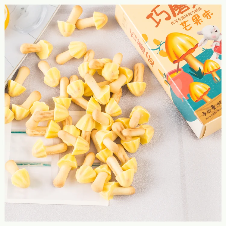 Mushroom Shape Chocolate with Biscuit