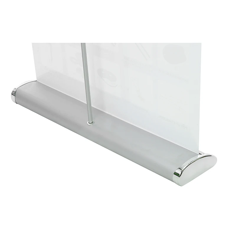 Exhibition event wide base aluminum  pull up heavy duty display flex PVC 80x200cm banner foldable roll up stand for promotion