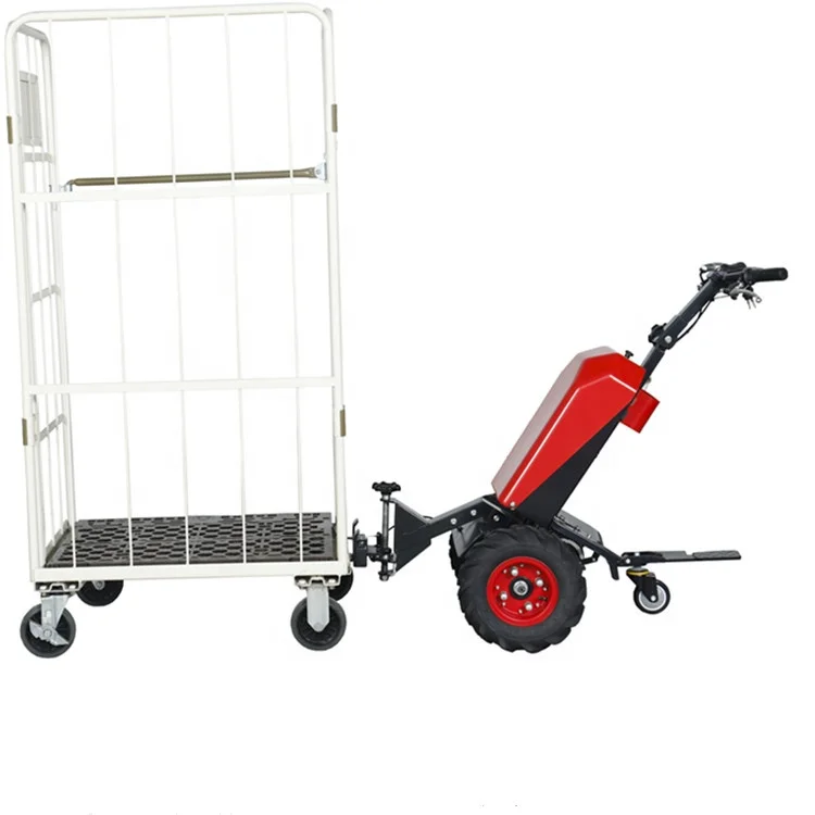 micro electric tow tractor electromotion wheels barrow electric cart mini 350W pull tractor tow tractor for airport baggage trai