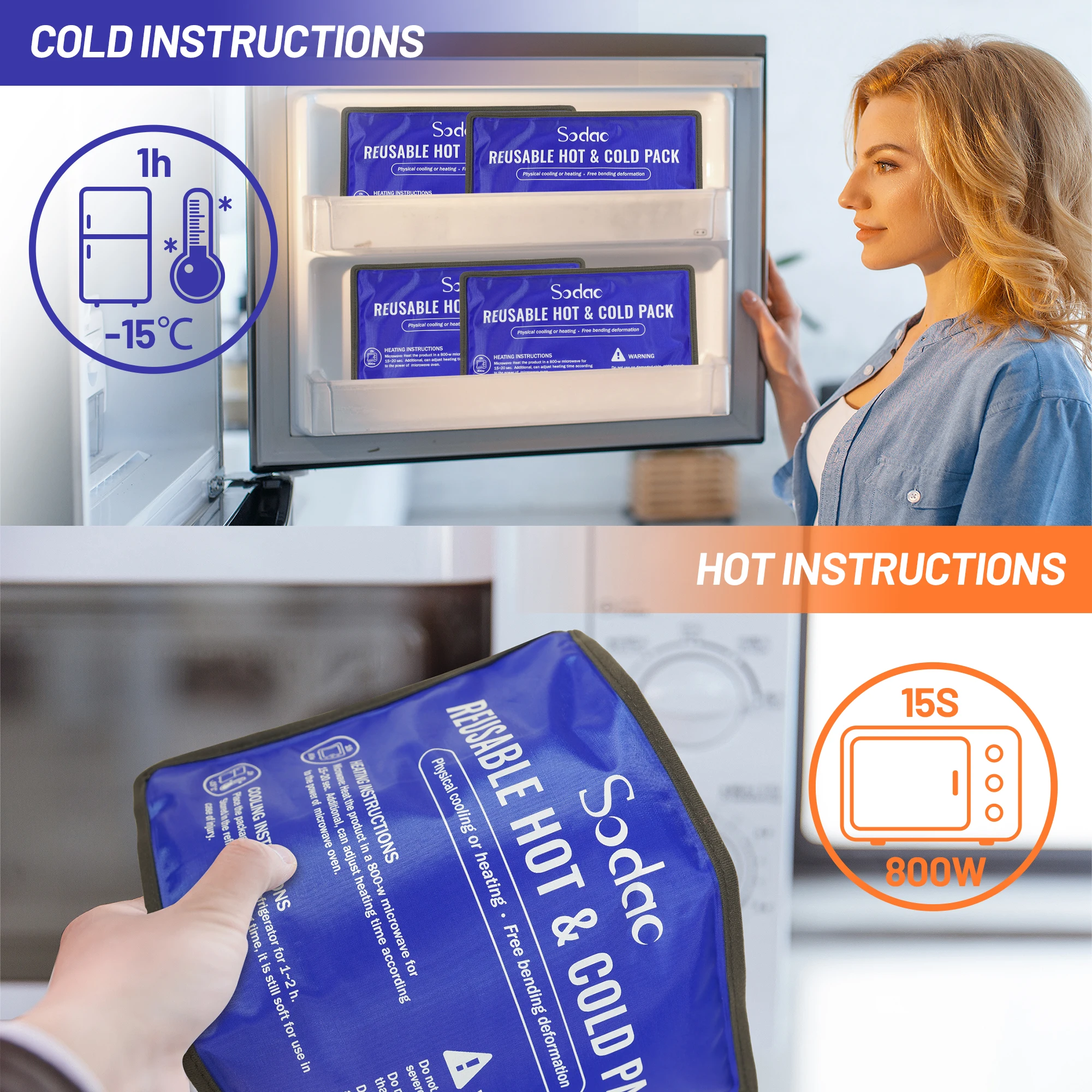 Flexible Compress Ankle Foot Shoulder Wrist Back Custom Medical Physical Therapy Knee Injury Reusable Hot And Cold Gel Ice Pack