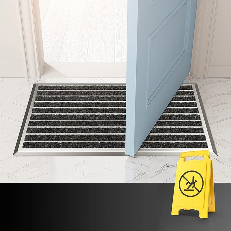 Modular Entrance Welcome Patio Porch Non-Slip Outdoor Aluminium Metal Front Door Mats Aluminum Alloy Floor Mat