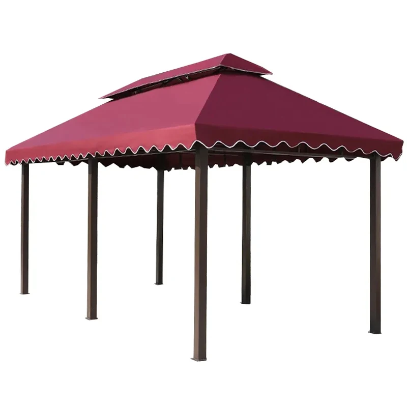 FEAMONT Modern Heavy-Duty Waterproof Garden Pergola Outdoor Aluminium Backyard Patio Steel Arch Waterproof Gazebo Nature Variety