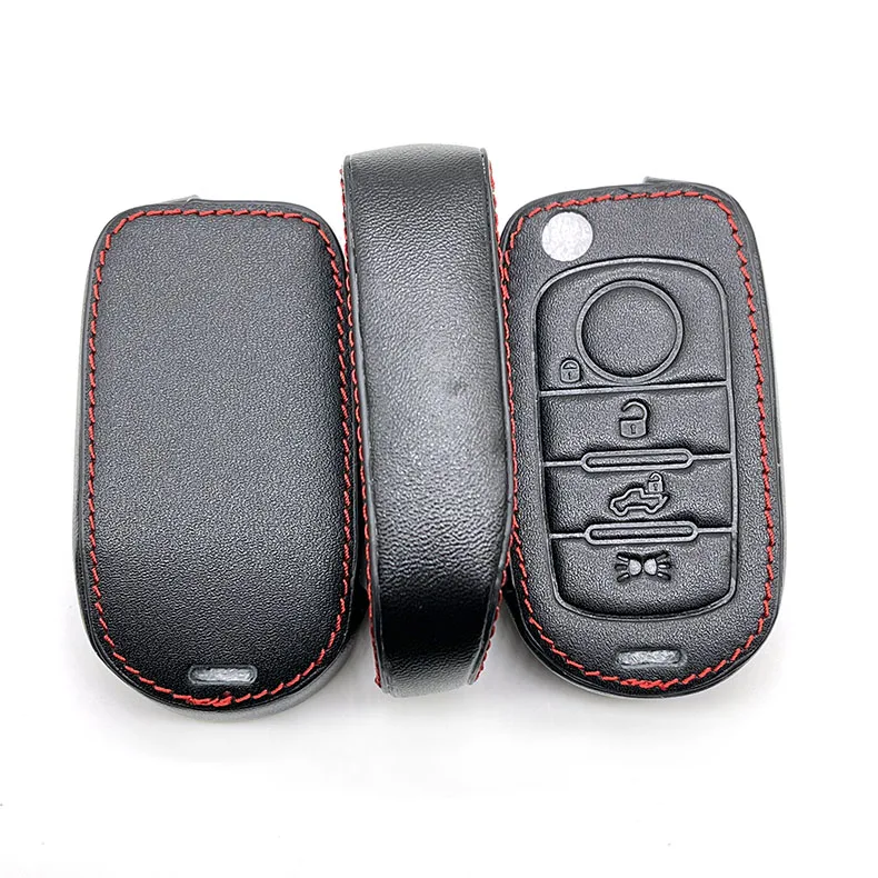 Case leather Key Cover Car Key Holder Keychain for FIAT Tipo Toro Freedom 500X Doblo Argo Nuovo Grazie Remote Shell 4 Buttons