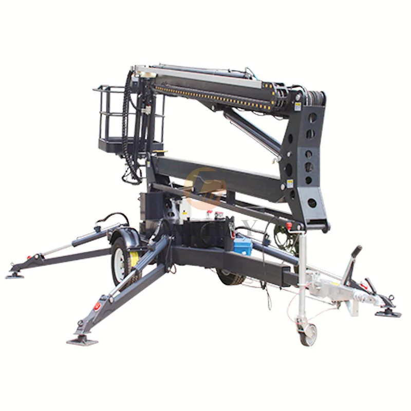 2200lbs Spider Engine Self Propelled Cherry Picker With Ce