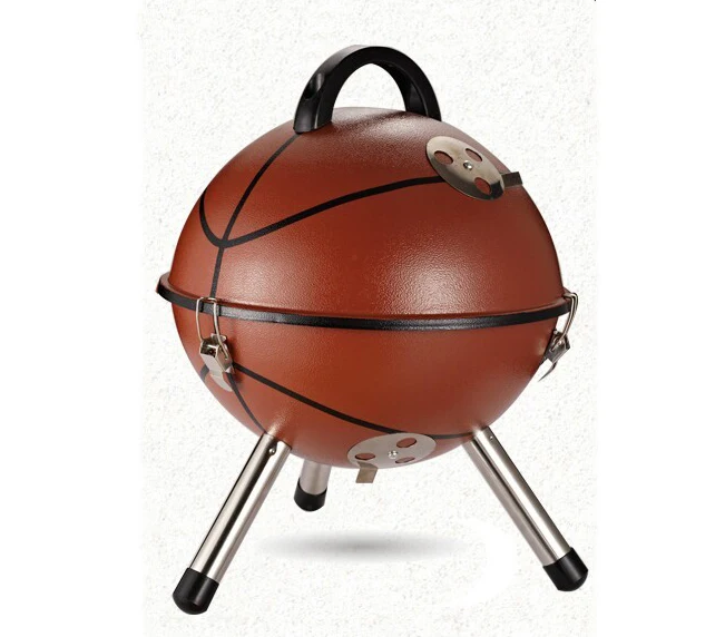 High quality Safe Tripod design Portable Basketball shaped barbecue stove outdoor BBQ Charcoal Grill