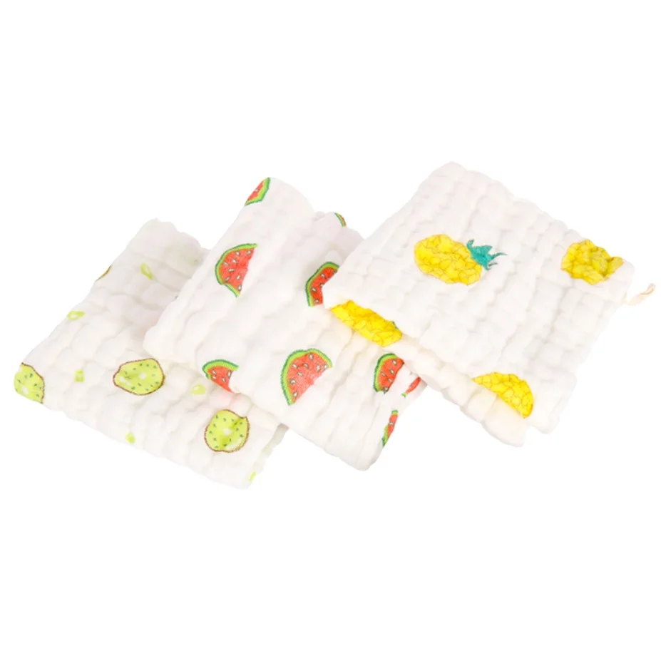 color pure cotton gauze cloth Kids baby face saliva small towel manufacturer wholesale