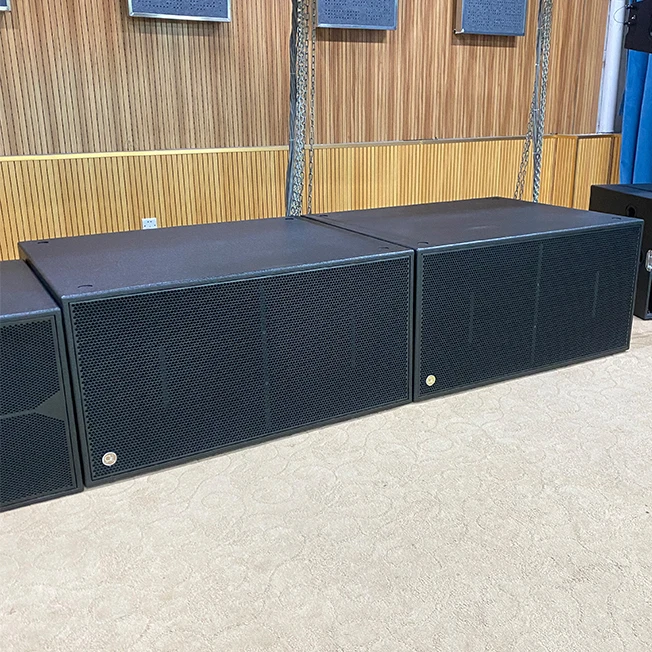 Baona audio  dual 18 inch subwoofer box new design line array speaker with outdoor speakers professional