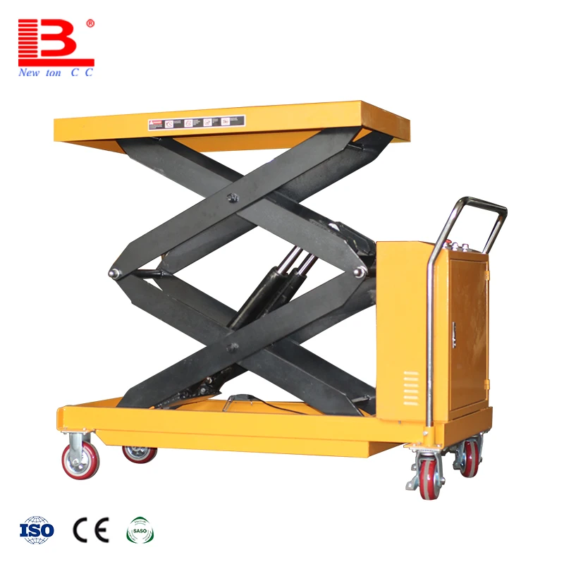 mini electric hydraulic lift tables 500kg 1000kg 1500kg electric scissors work lift platform factory
