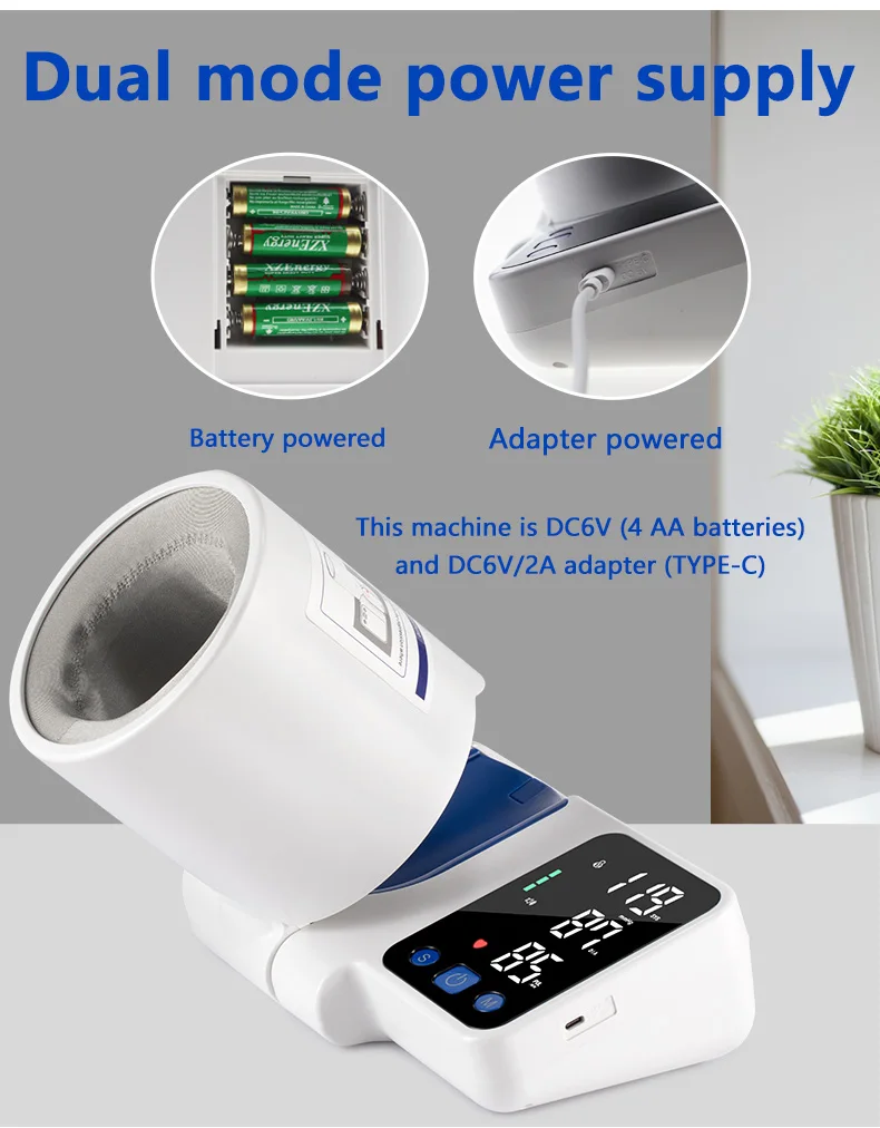 Tunnel Blood Pressure Monitor Digital BP Manufacturer Jziki New Arrival Tubular Flexible Size BP Cuff