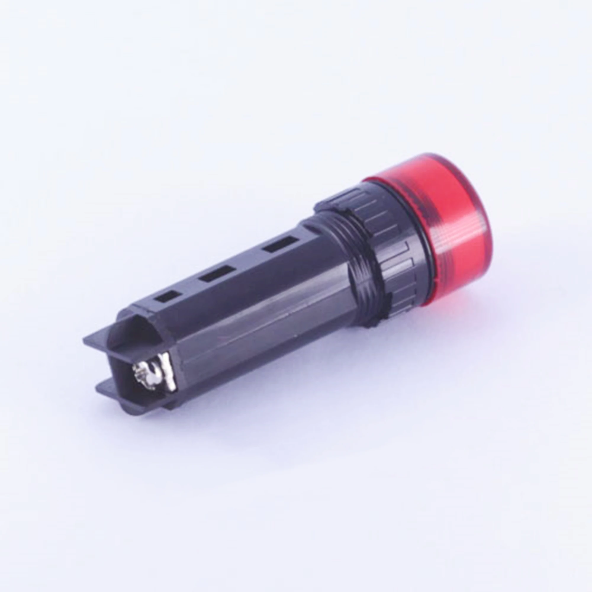 ELEWIND 16mm FLAT HEAD 2 Screw terminal  RED Signal lamp flash light with buzzer  ( AD16-16SM/R/12V )