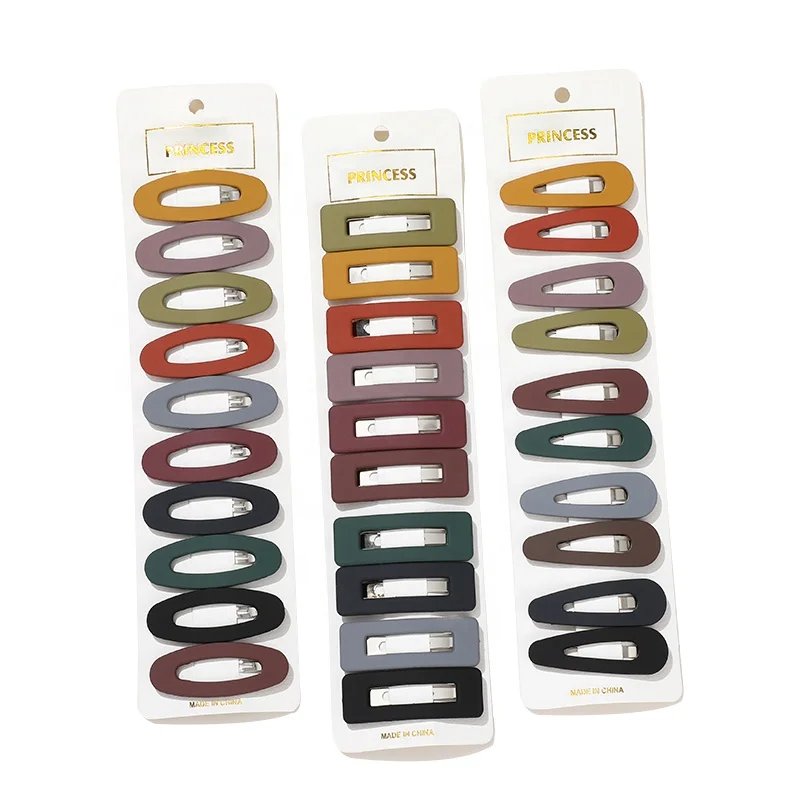 5/10 Pcs/Set Girls Vintage Sweet Geometric Hollow Ornament Hair Clips Lady Alloy Hairpins Women Hair Accessories