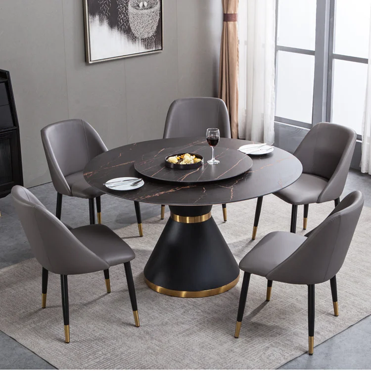 Meja Макан стол яслях обработка мрамора esstisch Silla de Меса Comedor Modernos мебель для дома класса люкс круглый мраморный обеденный