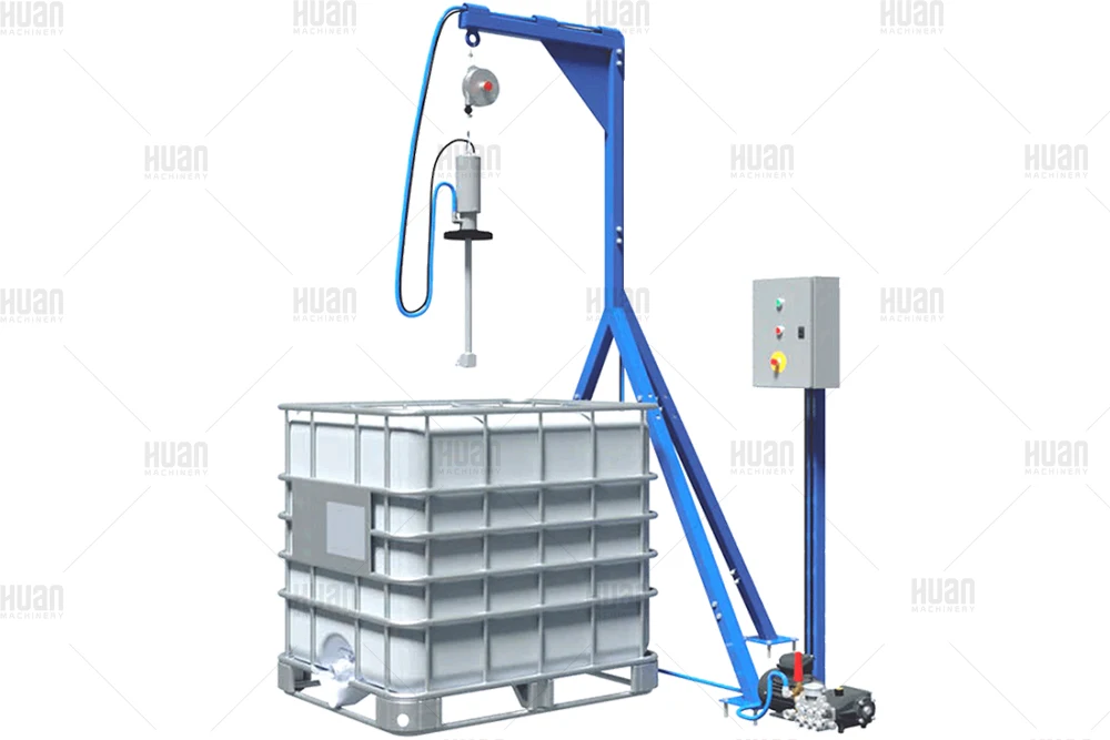 Moter drive high pressure rotary tank cleaning nozzle, Automatic IBC Tank Cleaning System