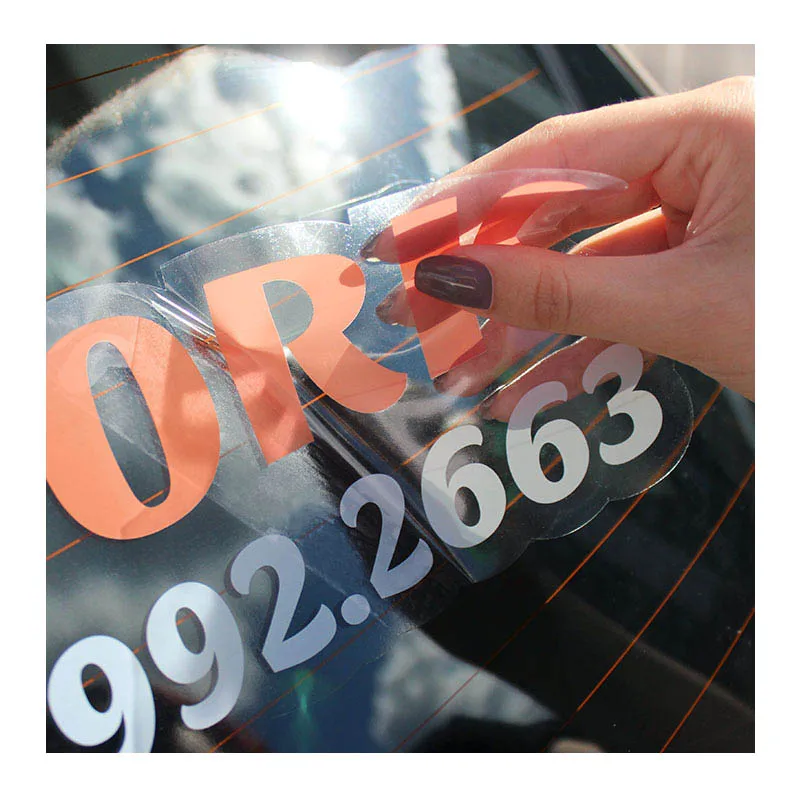 Custom Printed Vinyl Die Cut Car Window Decal Pvc Bumper Sticker For Car