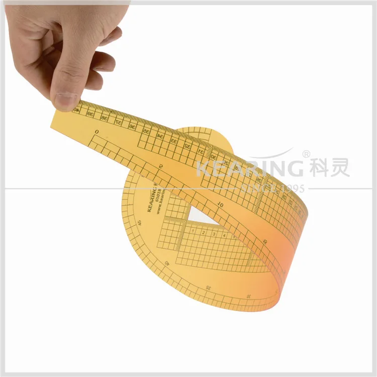 Metric Curve Ruler Yellow Printing Surface Armhole Peach Ruler Drawing Measuring Plate Making Ruler Tool
