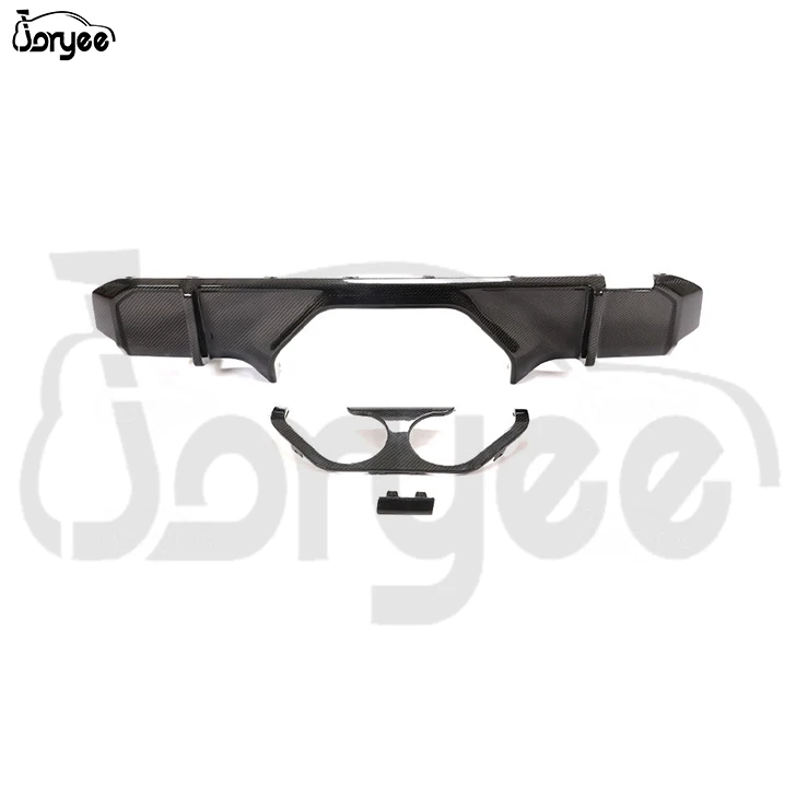 M4 Style Carbon Fiber Rear Bumper Diffuser Exhaust BodyKit Car Part for BMW G80 M3 G83 M4 Competition 2021 2022 Tuning Accessory