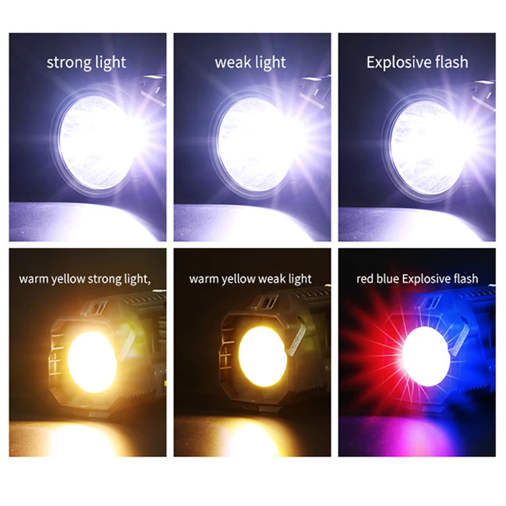 Multifunctional Super Bright Adjustable Rotatable Built-in Battery Hand Lamp Led Solar Flashlight Outdoor Emergency Searchlight