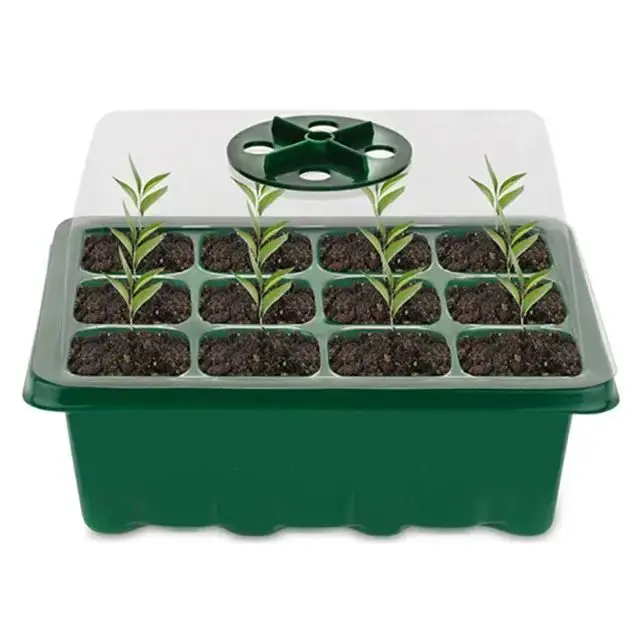 High Quality Seeds Starting Fast Grow 12 Grids Germination Nursery 3-piece Set Plant Grow Tray