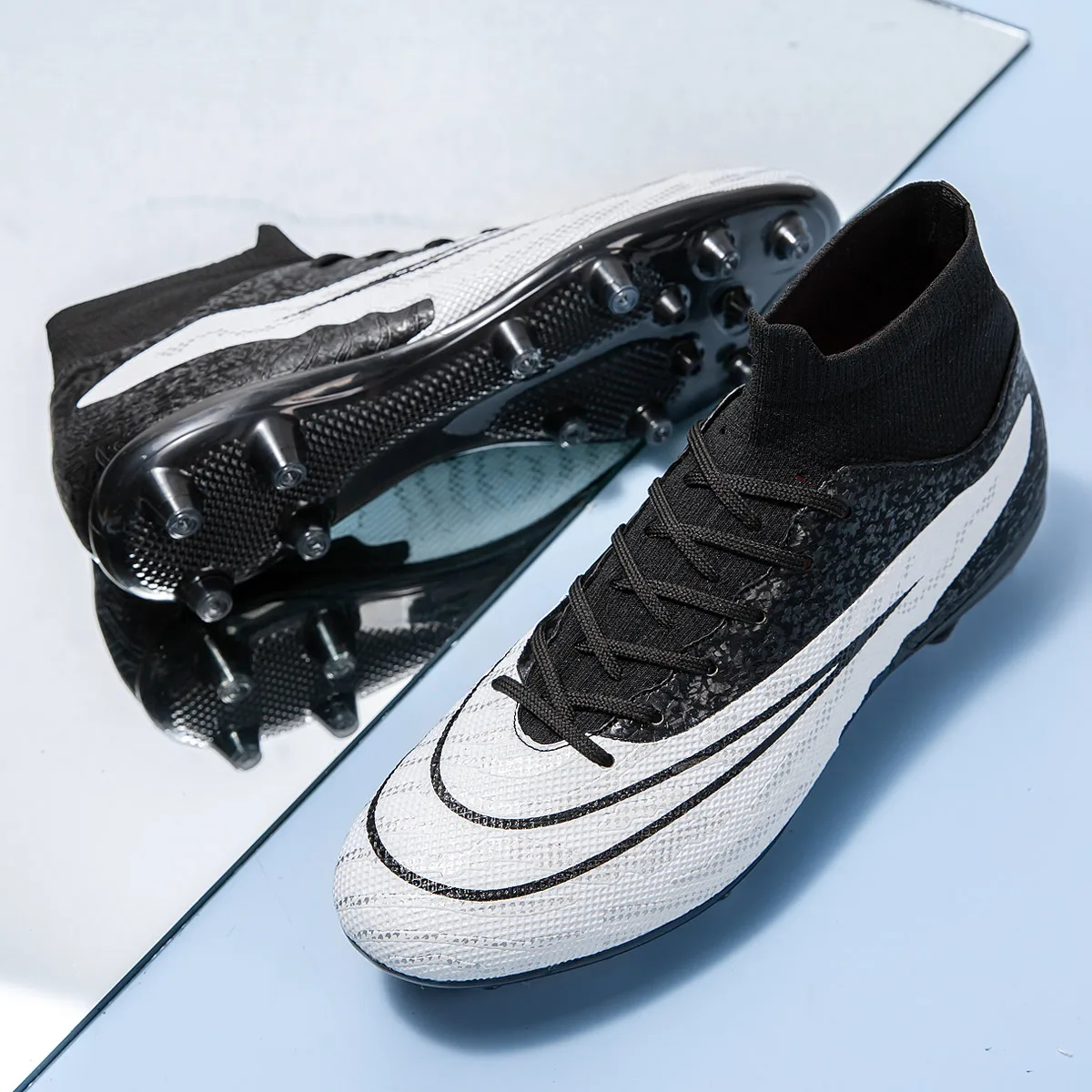 Manufacturer Customize Make Your Own Society Field ag hg football soccer shoes boots used in stock