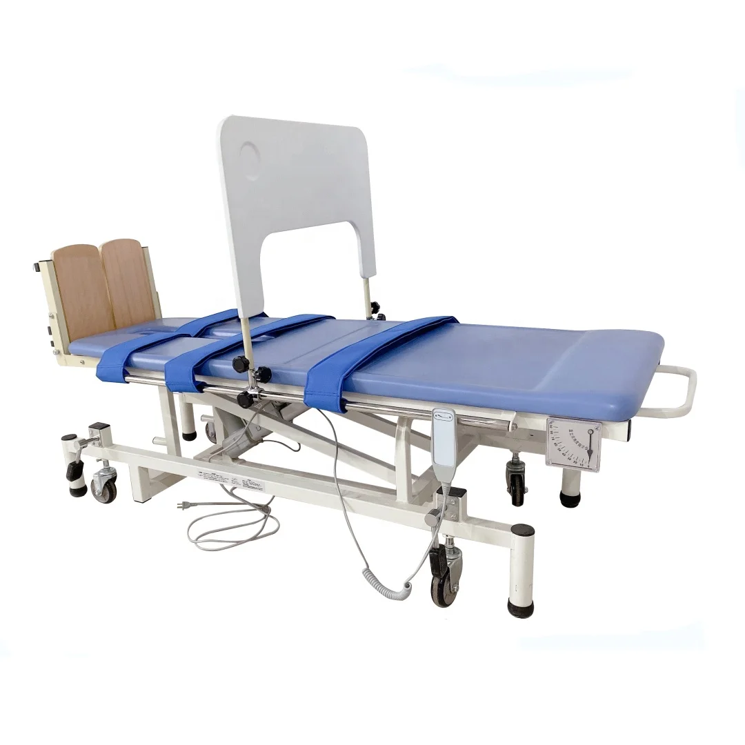 
rehabilitation electric stand tilt table physical therapy bed physiotherapy 