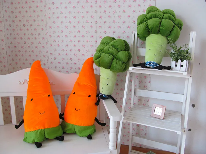 Funny Organic Toys Broccoli Plush Toy carrot vegetable plush toys