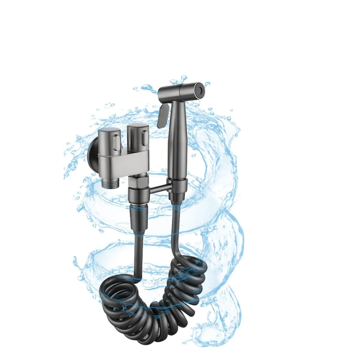 Matte black Bidet Toliet HandHeld Bidet Spray Toilet Shower Sprayer self cleaning bathroom Dual Mode