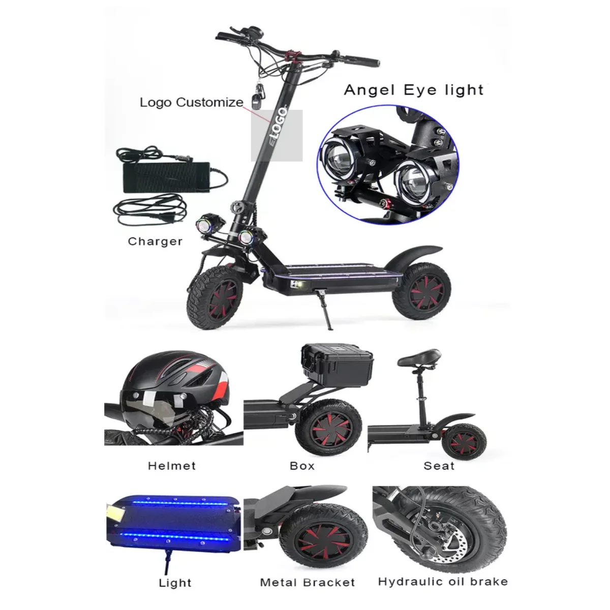 2000w skuter elektrik scuter 3000w 52v offroad dual motor europe warehouse emoko electrique electrico electric scooter zero 10x