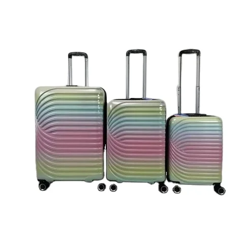 Factory OEM order PC COLORFUL PRINTING LUGGAGE SETS hard trolley case