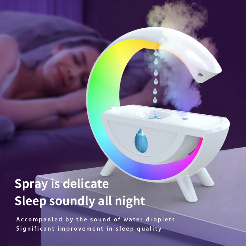 350ML Humidifiers for Bedroom Night Lamp Water Drop Anti Gravity Cool Mist Humidifier for Office Desk Yoga Gift