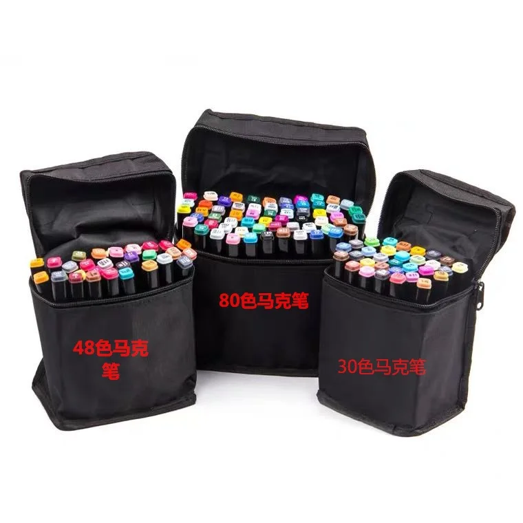 Двусторонняя Акварельная ручка-маркер, масляная Акварельная Ручка 30 цветов 48 цветов 60 80 168 262 цветов, оптовая продажа