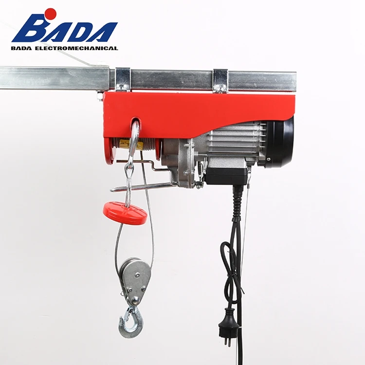 BADA High Speed Chain 150/300kg Construction Mini Electric Hoist With Hook Chain Bag