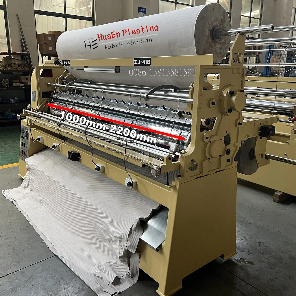 China manufacturer HuaEn garment leather skirt dress trousers crystal pleats zj 416 please skirt machine