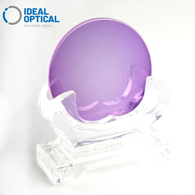 Fast Change Colorful 1.56 Photochromic Blue Purple Orange Pink Purple Optical Eyeglass Lenses