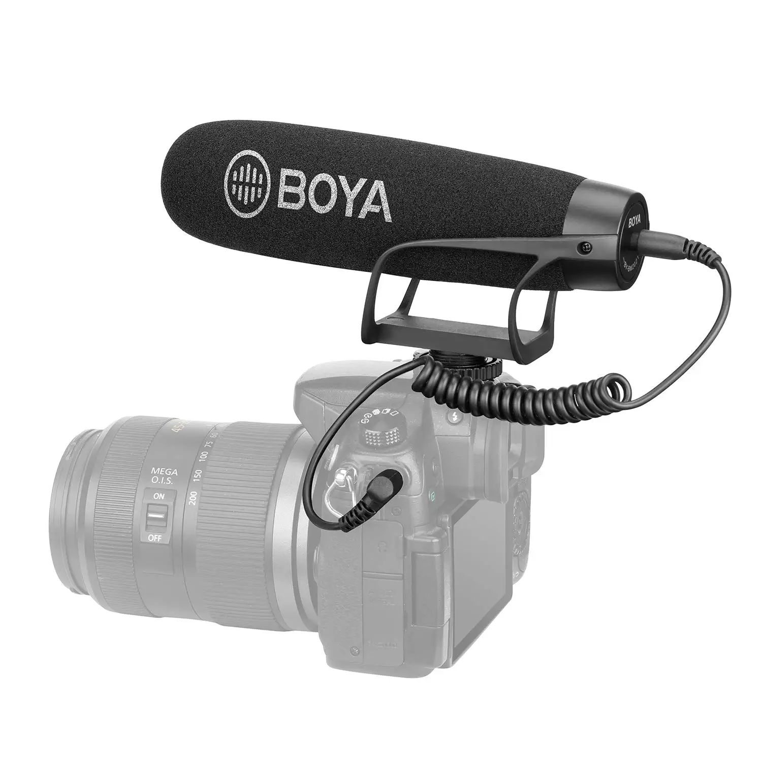 BOYA BY-BM2021Super-Cardioid Shotgun микрофон для видеозаписи камеры для DSLR камеры видеокамеры ПК IOS Android смартфона