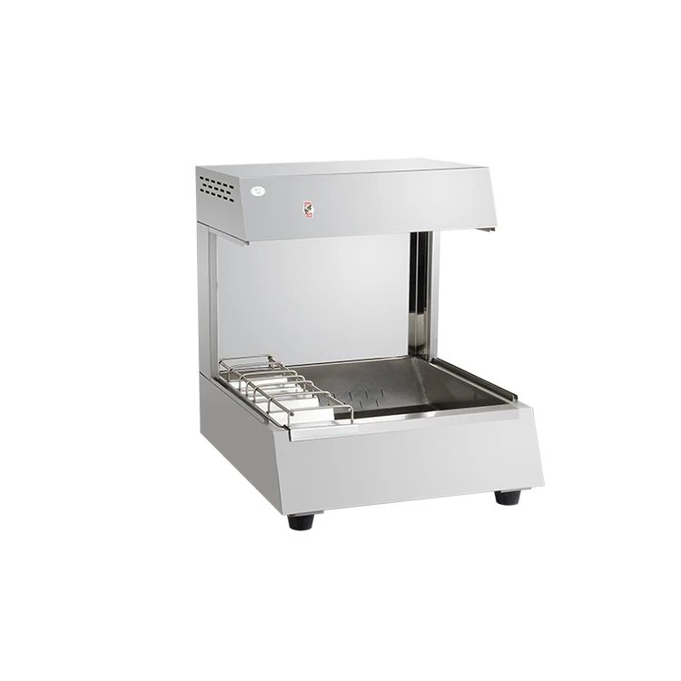 Counter top food chips warmer showcase chicken warmer cabinet