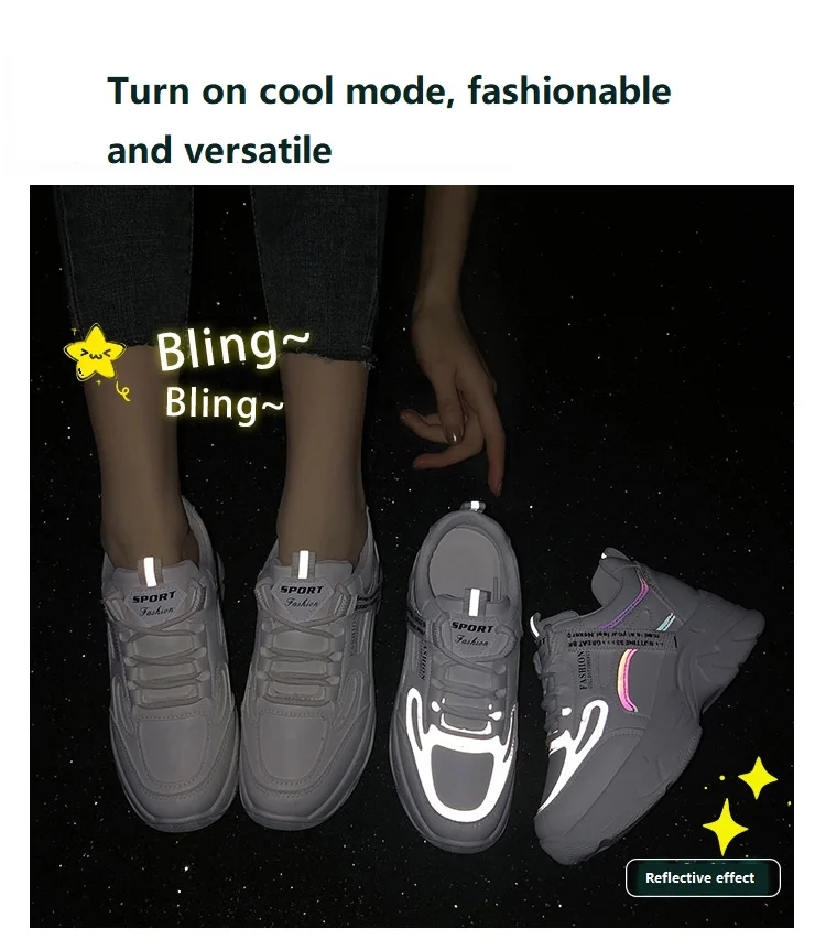 Wholesale Price New Arrival Latest Design High Heel Invisible Shoes Casual Sports Non-Slip Fashion Ladies Sneakers