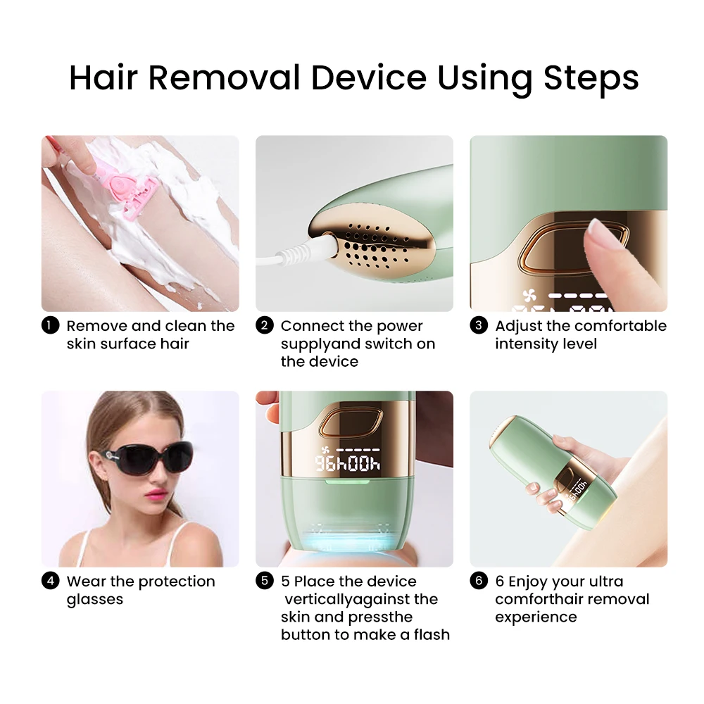 2024 Wholesale hair removal device 999,999 times IPL laser Mini Portable Laser Hair Remover hair removal laser machine