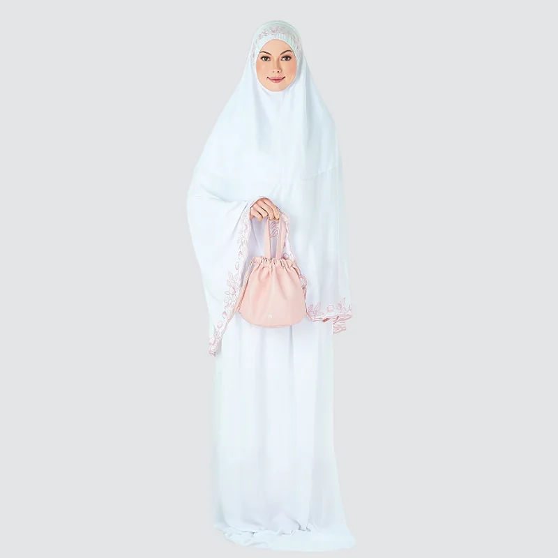 SIPO Eid Women Niqab Telekung Hijab Prayer Travelling Set Malaysia Singapore Telekung Manufacturer Custom Prayer Set