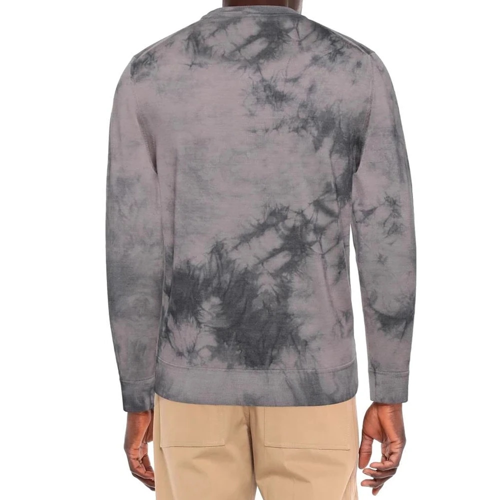 Custom sweater oversized streetwear long sleeved autumn thin logo oem & odm crew neck pullover knit new sweater men