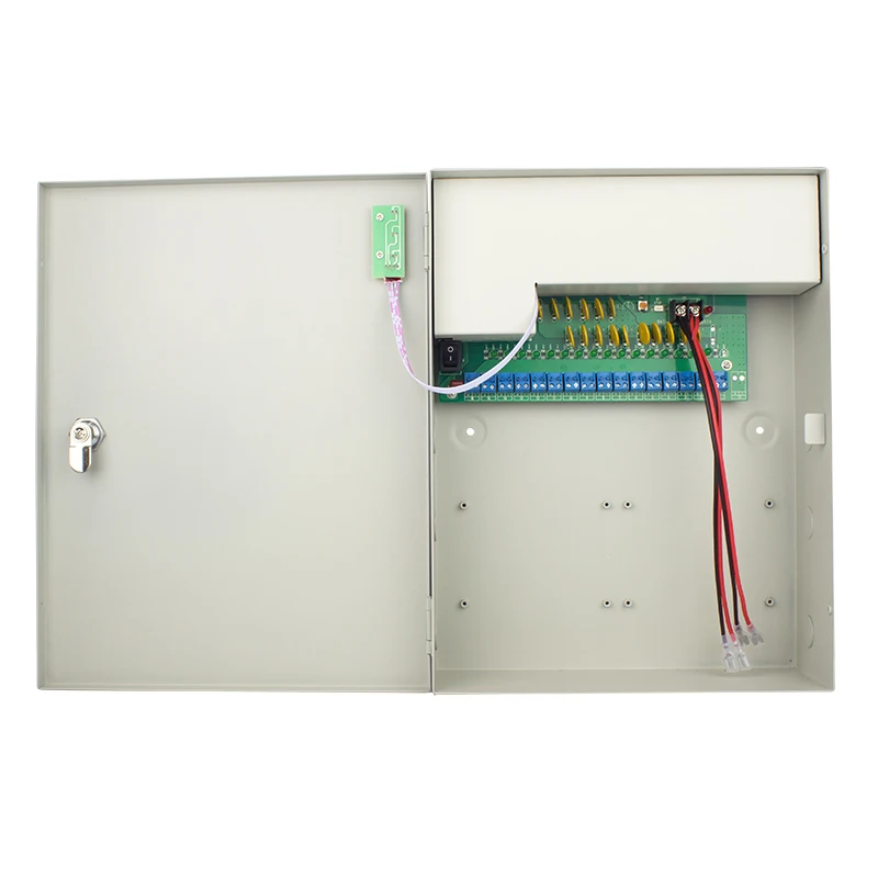 DC UPS 12V 30A Emergency Power Box 4 Channels CCTV Security Power Supply Distribution Box
