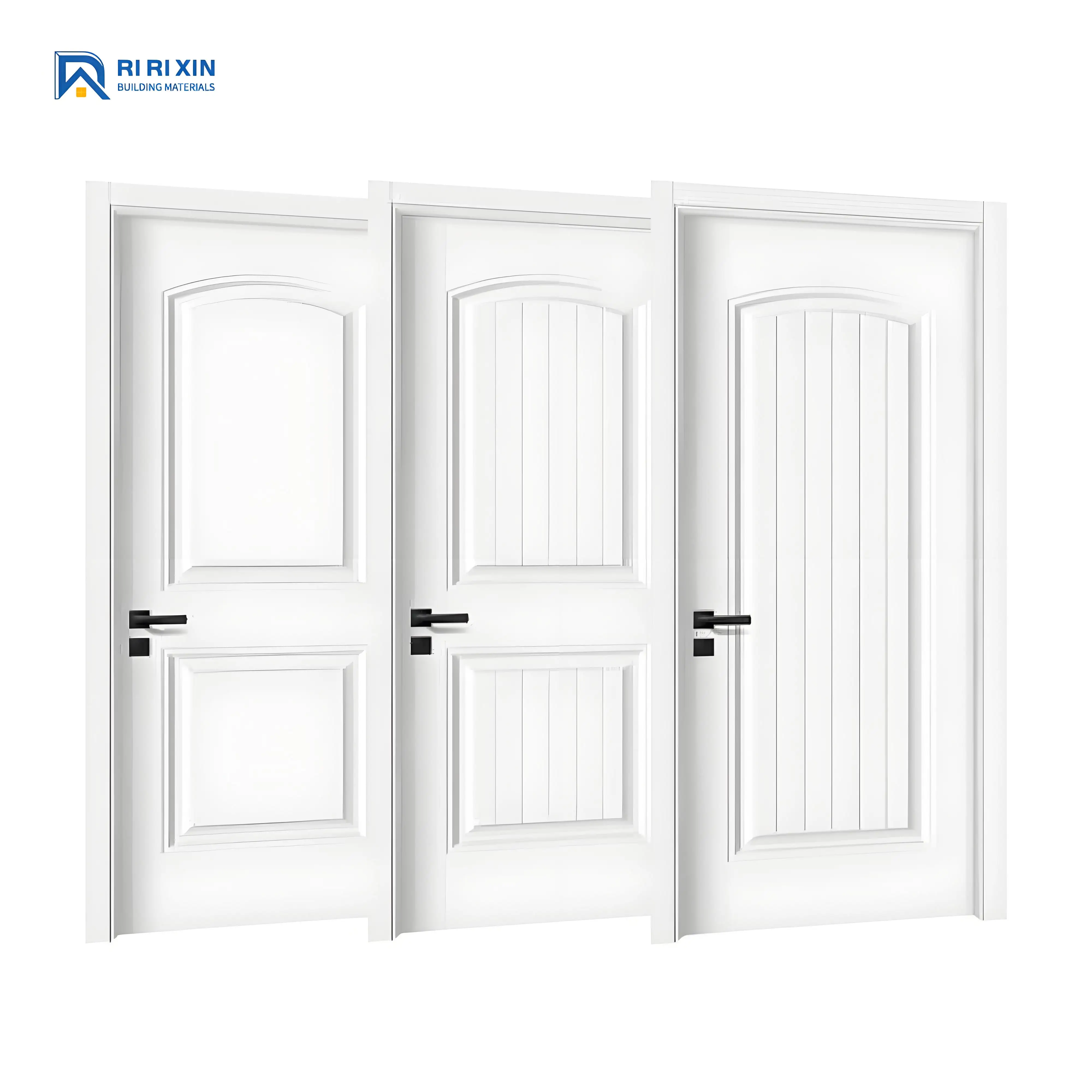 High Quality Latest Design With Cheap Price White Primer Interior Wood Door for Apartment Hotel Home